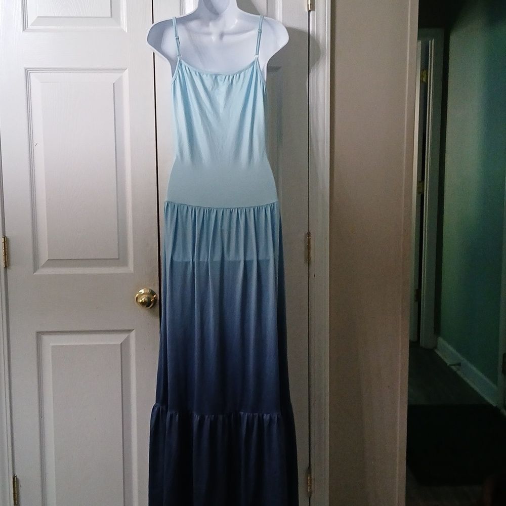 MissLook blue ombre sleeveless maxi dress Sz S NWOT - Picture 4 of 9